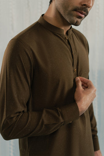 'Brown Shalwar Kameez"